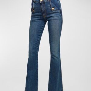 Ramy Brook Mase High-Rise Flared Sailor Jeans